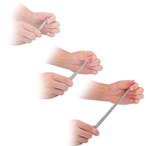 Yliquor Portable Stainless Steel Telescopic Drinking Straw Travel Straw Reusable Straw Stylish Simplicity (2 Pcs)
