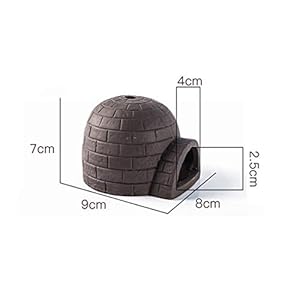 Xu-pet Neve rettilario Hideout, Acquario paesaggistica - Habitat Decor Turtle Lizard Pesce nascondigli Reptile Cave Box… - immagine 3