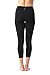 90 Degree By Reflex Yoga Capris - Yoga Capris for Women - Hidden Pocket - Black 2 Pack - Medium