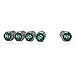 GODESON Pack of 20 Chrome Plated Brass Tire Valve Stem Caps with N2 Nitrogen Logo