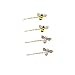yueton Pack of 4 Women Honeybee Metal Hairpin Bee Crystal Hair Side Clip Barrette Bobby Pin Hairpin Hair Accessories