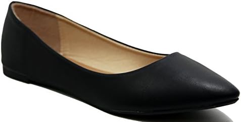 Walstar Women's Basic Point Toe Ballet Flats
