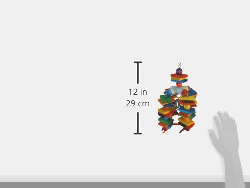 Super Bird Creations 15 by 7-Inch 4 Way Play Bird Toy, Large