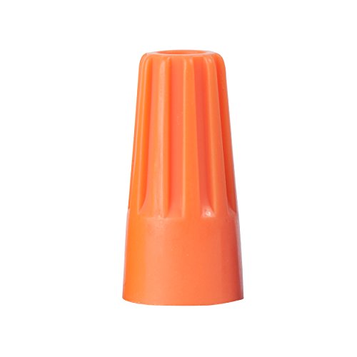 Gardner Bender 10-003 WireGard Screw-On Wire Connectors, 22-14 AWG, Electrical Wire Nut, 100 pk, Orange