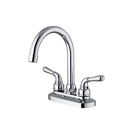 Buy JOMOO Two Handle Two Hole 4 Inch Centerset Bathroom Sink Faucet High Arc Bathroom Lavatory