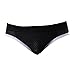 Outtop (TM) Men's Sexy Lycra Mesh Bulge Sexy Low Rise Jock Straps Briefs Thong Shorts Underpants (M, Black)