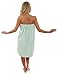 VEAMI Women's Spa Wrap Towel with Snap Closure -Spa Delight-Medium/Large