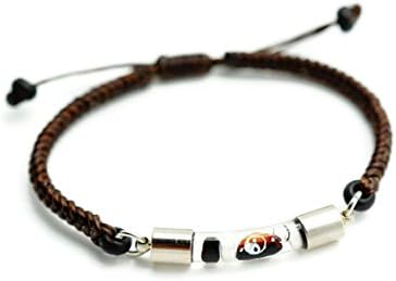 PertidBlower Style Bracelets for Men Women,Write Message On Grain Cuff Rope Bracelet BR001 (Yin Yang)