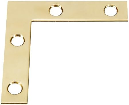 Stanley Hardware 2 Inch Flat Corner Brace Bright Brass 803830700