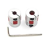 Befenybay 2PCS 6.35mm to 8mm Aluminium Plum