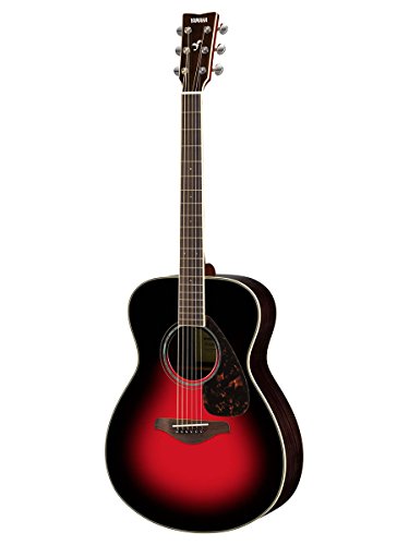 Yamaha FS830 Small Body Solid Top Acoustic Guitar, Dusk Sun Red
