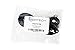 Bertech ESD Anti-Static Low Profile Grounding Cord with 15' Cord, 1 Megohm Resistor, 10mm Snap, Black