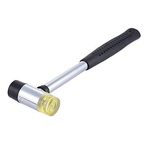 ammoon Double Headed Rubber Hammer Mallet Detachable Replaceable Fret Fretboard Fretwork Installing Tool for Guitar Bass Ukelele Mandolin