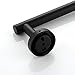 Hoooh Matte Black Toilet Paper Holder SUS304 Stainless Steel Bathroom Lavatory Paper Towel Dispenser Wall Mount, C100L12-BK
