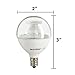 Sunlite G16.5/5W/E12/CL/DIM/ES/27K/CD LED 40W Equivalent G16.5 Globe 5W 120V Candelabra E12 Base Clear Dimmable Light Bulb, Warm White