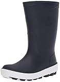 Kamik Unisex-Kid's Riptide Rain Boot, Navy/White, 6