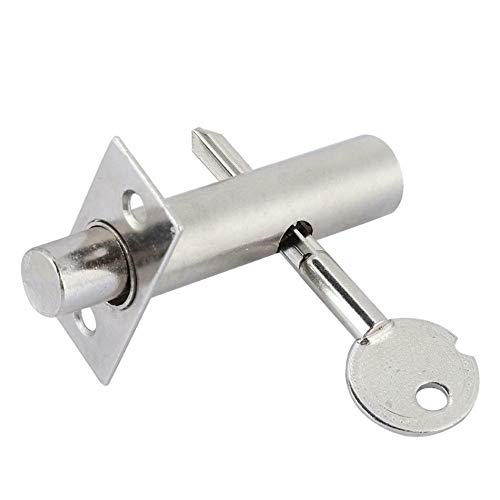 TOOLSTAR Door Rack Bolts,60mm Doors and Windows Security Mortise Rack Bolt with Key Providing Enhanced Protection at Home and in The Workplace(1 PCS)