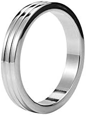 Stainless Steel Delay Ring Three Size Metal Ring for Men 45MM