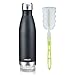 vanpo Vacuum Insulated Water Bottle Double Wall Stainless Steel Cola Shape Bottle 17OZ Keeps Drinks Cold for 12 hours & Hot for 8 hours,NO Sweating,Black