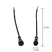 MOKUNGIT 10Pairs 4 Core 4pin Black Pigtail Plastics Waterproof IP65 LED Connector Male Female 40cm/pair Applicable 0.2mm² 15mm Nut for LED Light