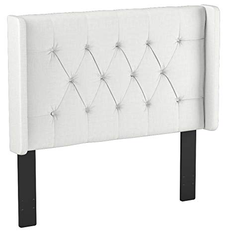 Pulaski DS-D017-270-432 Shelter Button Tufted Upholstered Headboard, Cal King, Linen
