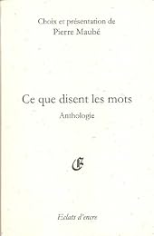 Ce que disent les mots
