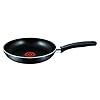 Tefal 5 Piece, Essential, Pots and Pans Set, Non Stick, Aluminium, Black, 5 Count (Pack of 1)