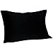 Spasilk Pure Silk Pillowcase, 100% Charmeuse Silk for Hair and Beauty, Hypoallergenic Pillowcase, Queen Sized, Black
