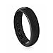 BULZi Wedding Bands, USA Lifetime Replacement, Massaging Comfort Fit Silicone Ring with Airflow, Men and Women Rings Breathable Comfortable Work Safety (Black 6mm, Size 10 - (6mm Width Band))