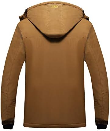 Windproof winter jacket with inner materials, featuring a pocket.