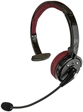 Oxi OX-B251 , Noise Canceling Bluetooth Headset for iPhone/Samsung/HTC  - Retail Packaging - Black/Red