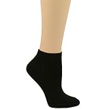 Mamia Women's Ankle Low Cut Blank Plain Socks (12 Pair)