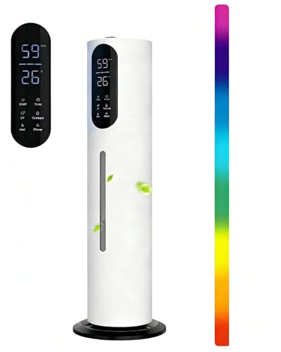 Humidifiers for Bedroom 9L Ultrasonic Cool Mist Humidifier for Large Room, Lasts 52H with 360° Nozzle, Sleep Mode & Auto Shut Off. Top Fill, 300ml/H Mist Speed, Ideal for Baby, Home, Office