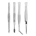 Creative Hobbies 4 Piece Tweezers - Craft Jewelry Beauty Nail Art Hobby Picking Tool