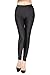 Swtddy Women's Fashion Shiny Nylon Stretchy Skinny Dance Leggings Pants (M, Black)