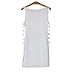 Gillberry Womens Casual Chiffon Vest Top Sleeveless Blouse Tank Tops T-Shirt (S, White)