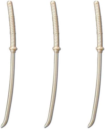 Royer Ninja Sword Cocktail, Food, Appetizer, Party Picks, Set of 72, Gold - Made in USA