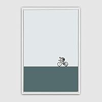 Framed Canvas Wall Art Minimalistic Painting Canvas Prints Home Artwork Decoration for Living Room,Bedroom - 16x24 inches