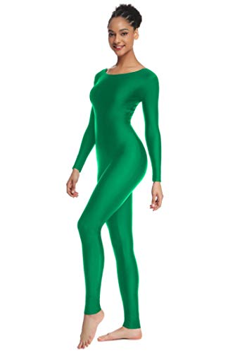 OVIGILY Women's Long Sleeve Unitard Dance Costume Spandex Full Body Suits - Thumbnail 3