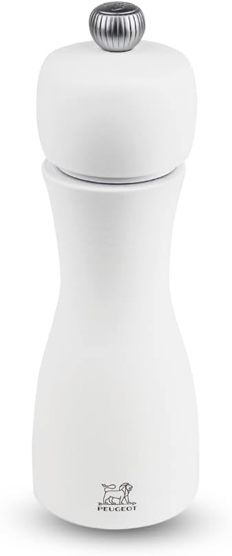 Peugeot Tahiti 15cm Salt Mill White PEFC Wood Classic Grind Lifetime Mechanism