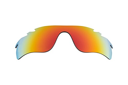 Best SEEK OPTICS Replacement Lenses Oakley VENTED RADARLOCK PATH Asian Fit - Polarized Fire Red Mirror