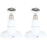 Security Wall Mount- Adjustable Indoor/Outdoor Mount Compatible With Arlo, Arlo Pro, Arlo Pro 2 and Other Compatible Models — by Dropcessories (2 Pack, White)
