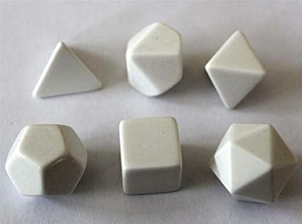 Chessex Blanko Würfelset Weiß
