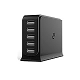 KEEPING 5V/12A 5-Port USB Hub 60W Wall Power Charger Sation for Tablet, iPhone,Samsung Galaxy, Amazon Kindles, HTC, LG