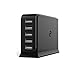 KEEPING 5V/12A 5-Port USB Hub 60W Wall Power Charger Sation for Tablet, iPhone,Samsung Galaxy, Amazon Kindles, HTC, LG