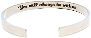 Silver Cuff Bracelet - Secret Message Bracelet - Texturized Cuff Bracelet - Hidden Message Bracelet