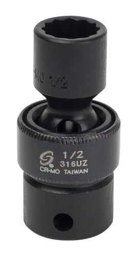 SUNEX 316uz 3/20,3 cm Drive 1/5,1 cm 12 pans universel Douille à impact