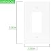 ENERLITES Decorator Light Switch or Receptacle Outlet Wall Plate, Over-Size 1-Gang 5.5