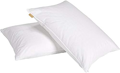 Puredown 75 White Down Pillows 600 Filling Power Cotton Cover 2
