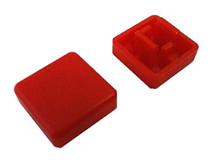 Amazon タクトスイッチキャップ 12mm 12mm用 四角キャップ 赤 10個入 1sw 067 スイッチ 産業 研究開発用品 通販